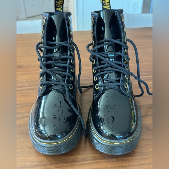 Dr. Martens ZAVALA Patent Leather Combat Boots – Black - size 6 - Picture 7 of 7